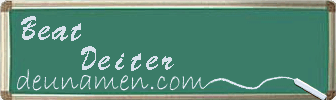 Beat Deiter Visitenkarte